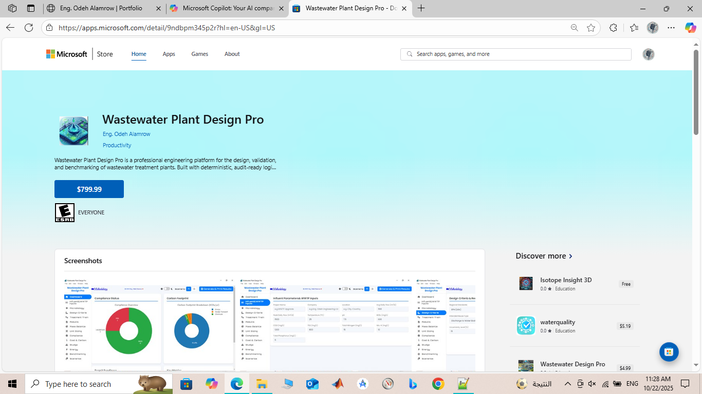 Wastewater Plant Design Pro